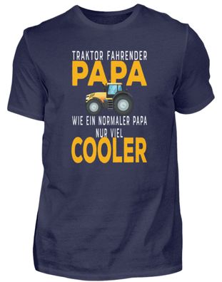 Traktor fahrender Papa Geschenk Bauer - Herren Premiumshirt