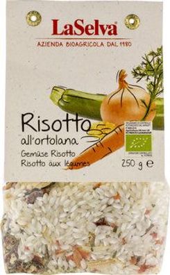 LaSelva 3x Gemüse Risotto - Trockenmischung mit Reis und Gemüse 250g