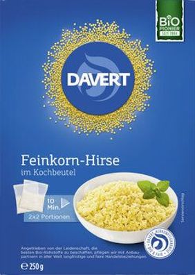 Davert 3x Feinkorn-Hirse im Kochbeutel 250g 250g