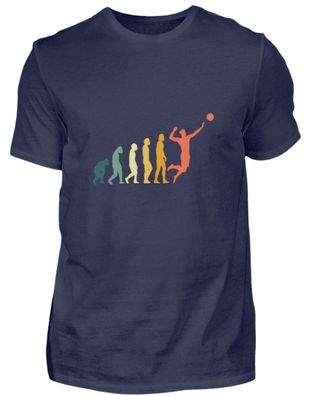 Retro Evolution Volleyball Geschenk - Herren Premiumshirt