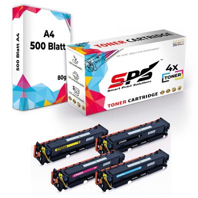 4x Toner 304A CC530A CC531A CC532A CC533A kompatibel für HP Color Laserjet CM2320N