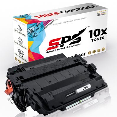 10x Kompatibel für HP Laserjet Enterprise P3015D Toner 55X CE255X Schwarz