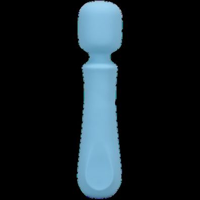 Doc Johnson - Euphoria - Rechargeable Silicone Wand Vibe - Blue