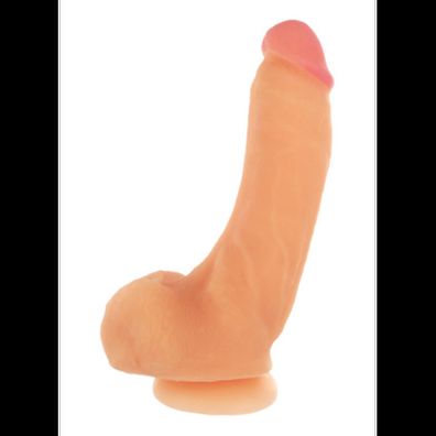 XR Brands - Girthy George Dildo with Suction Cup - 9 inch - Flesh