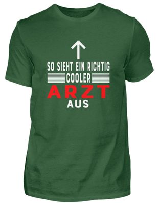 So sieht ein richtig cooler Arzt aus - Herren Basic T-Shirt-0KTLKS7A