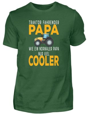 Traktor fahrender Papa Geschenk Bauer - Herren Basic T-Shirt-0MG3MRWP