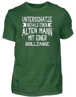 Unterschätze niemals einen alten Mann mi - Herren Basic T-Shirt-KL9AYG4B