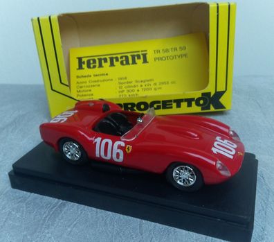 Ferrari 250 TR, Targa Florio 58, Progetto K