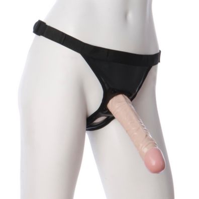 Doc Johnson - Klassischer Dildo mit Ultra Harness - 8 / 20 cm - Vanille