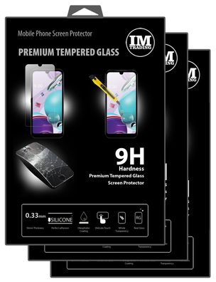 cofi1453 3X Panzer Schutz Glas 9H Tempered Glass Display Schutz Folie Display