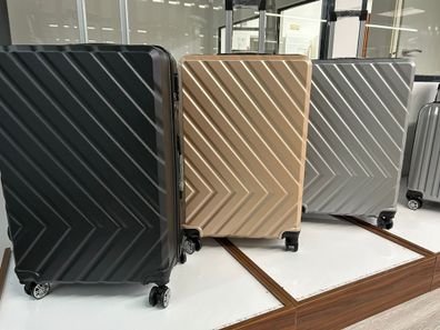 3-Teilig ABS Hartschalenkofferset Trolley Koffer Hartschale Reisekoffer mit 4