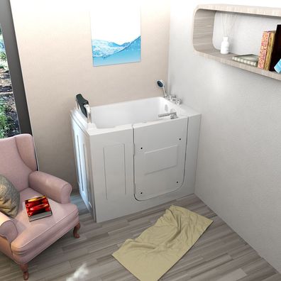 Sitzbadewanne Senioren Wanne Sitzwanne mit Tür S08-C-L 110x68cm