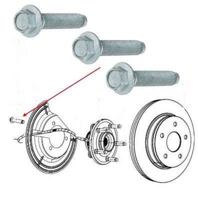 Schraube (Radlagerbefestigung vorn) RAM 1500 Bj:02-23 (Gen.3 & Gen.4) 3x Stück