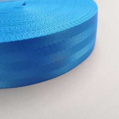 Sicherheitsgurtband 50mm blau Polyester - 2500Kg