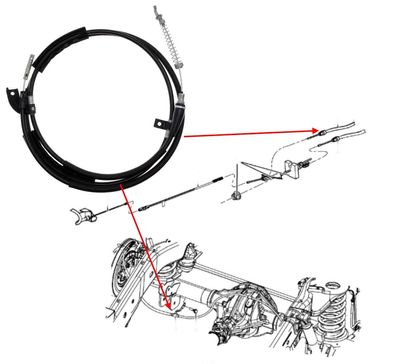 Handbremsseil hinten rechts RAM 1500 Bj:09-24 (Gen.4)