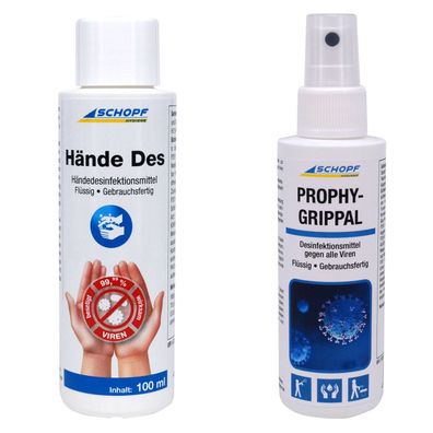 Schopf Desinfektions-Set für die Handtasche - 2x 100 ml