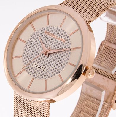 Damenuhr Excellanc Farbe rose gold mit Meshband 42mm