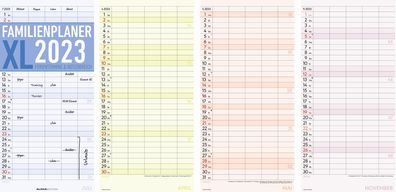 Familienkalender XL mit 5 Spalten