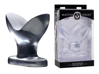 MASTER SERIES Anchored Clear Anal Plug