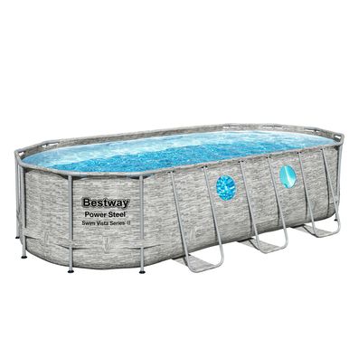 Power Steel™ Swim Vista Series™ Solo Pool ohne Zubehör 549 x 274 x 122 cm, Steinwa