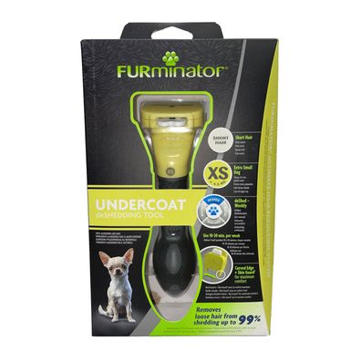 FURminator für kurzhaarige Schoßhunde, deShedding Pflege Werkzeug