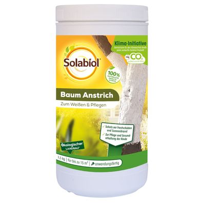 Solabiol Baum Anstrich - 1,5 kg - Baumpflege, verhindert Frostrisse