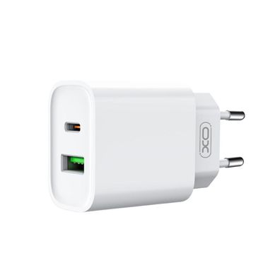 XO Wandladegerät CE02A PD 20W QC 3.0 18W 1x USB 1x USB-C weiß