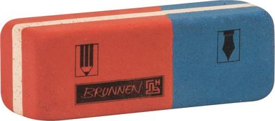 Brunnen 1029986 Radiergummi "rot/blau" 5,8 x 2 x 0,8 cm