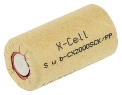 XCell - X2000SCK - SC2000 - 1,2 Volt 2000mAh Ni-CD - Hochstrom - PP