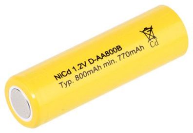 Mexcel - D-AA800B - AA Mignon - Flat Top - 1,2 Volt 800mAh Ni-CD