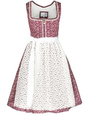 Dirndl Clara 2 60cm Länge bordeaux