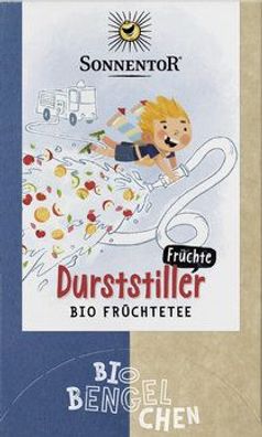 Sonnentor 6x Durststiller Früchte Tee Bio-Bengelchen®, Doppelkammerbeutel 32,4g