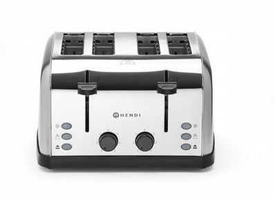 Hendi Toaster 4 Schlitz - 7 Bräunungsstufen - Edelstahl