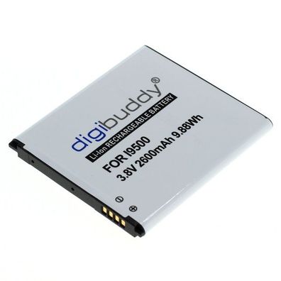 digibuddy - Ersatzakku kompatibel zu Samsung Galaxy S4 I9500 / I9505 - 3,7 Volt