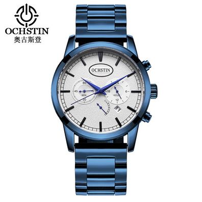 Ochstin Herren-Quarzuhr, wasserdicht, Chronograph, Armbanduhr 733377899911