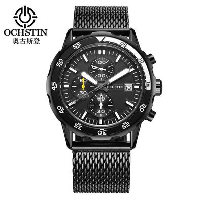 Ochstin Herren-Quarzuhr, wasserdicht, Chronograph, Armbanduhr 732743862406