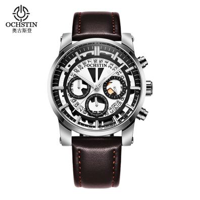 Ochstin Herren-Quarzuhr, wasserdicht, Chronograph, Armbanduhr 670567813095