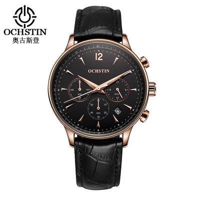 Ochstin Herren-Quarzuhr, wasserdichte Chronographen-Armbanduhr 733022046893