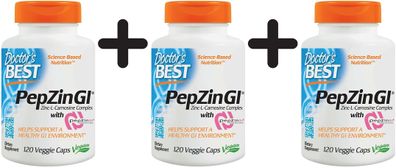 3 x PepZin GI - 120 vcaps