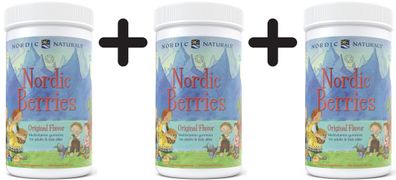 3 x Nordic Berries Multivitamin, Original Flavor - 200 gummy berries