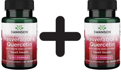 2 x Resveratrol & Quercetin - 30 vcaps