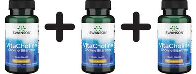 3 x VitaCholine, 300mg - 60 vcaps