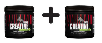 2 x Creatine Chews, Green Apple - 120 chewable tablets