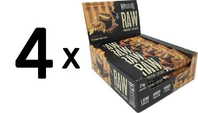 4 x Raw Protein Flapjack, Chocolate Peanut Butter - 12 bars