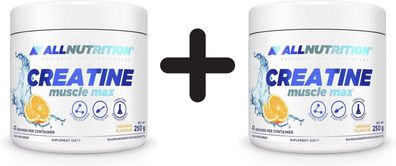 2 x Creatine Muscle Max, Orange - 250g