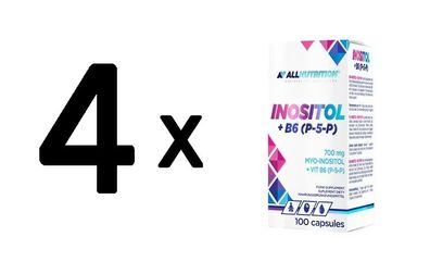 4 x Inositol + B6 (P-5-P) - 100 caps