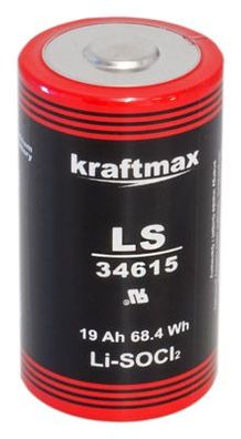 kraftmax - ER34615 - D Zelle - 3,6 Volt 19000mAh - Lithium