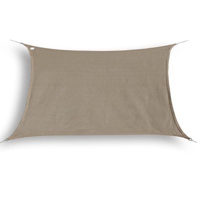 hanSe® Marken Sonnensegel Rechteck 2x4 m taupe
