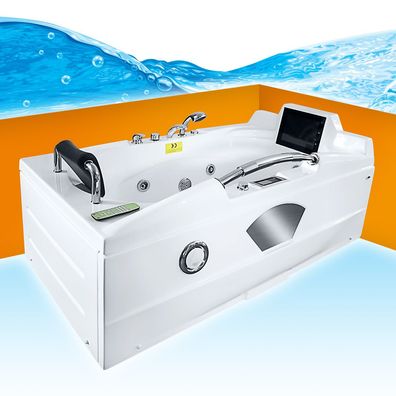 Whirlpool Vollausstattung Pool Badewanne Wanne mit TV T42L-ALL 171x92cm