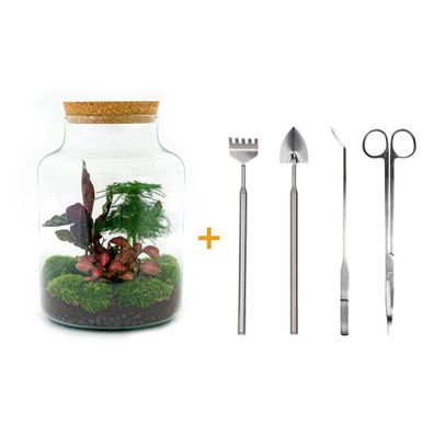 Flaschengarten - Milky Rake + Shovel + Tweezer + Scissors - Ø21cm - 30cm - Ökosy